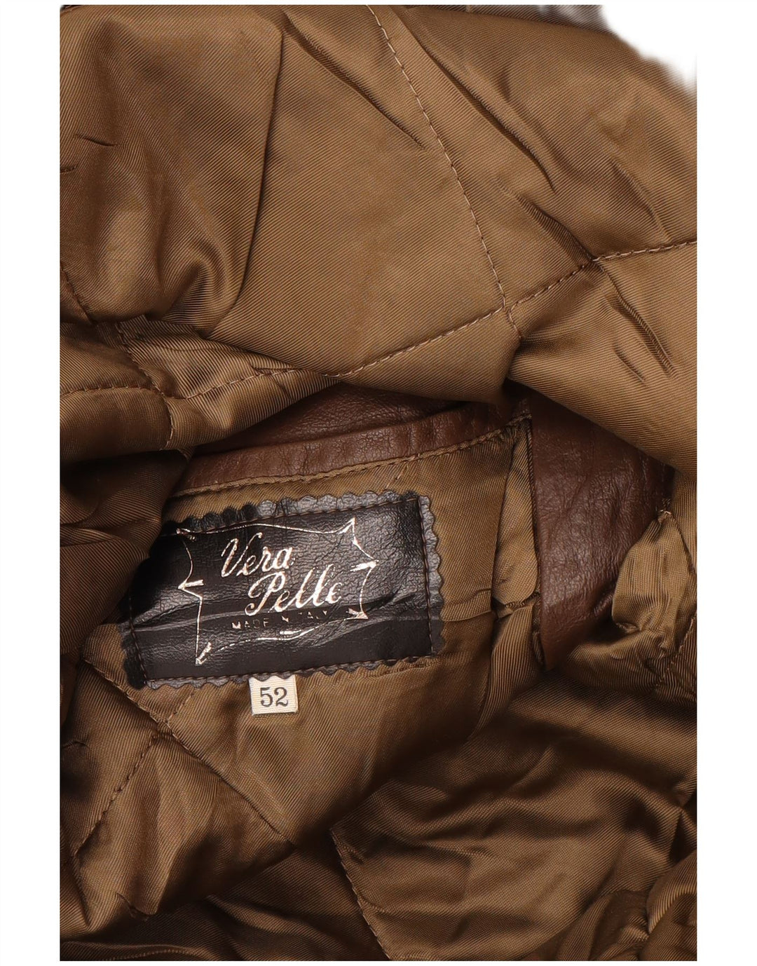 VINTAGE Ανδρικό Δερμάτινο Μπουφάν IT 52 XL Καφέ Δερμάτινο