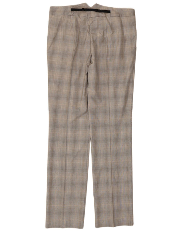 Sisley Γυναικείο Slim Suit Παντελόνι IT 42 Medium W30 L33 Grey Check Polyester