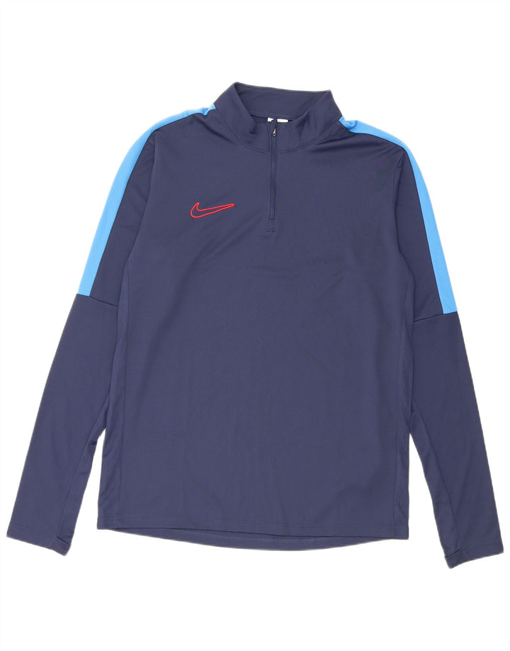Ανδρική φόρμα αθλητικής φόρμας Nike Dri Fit πουλόβερ με μεσαίο μπλε ναυτικό χρώμα