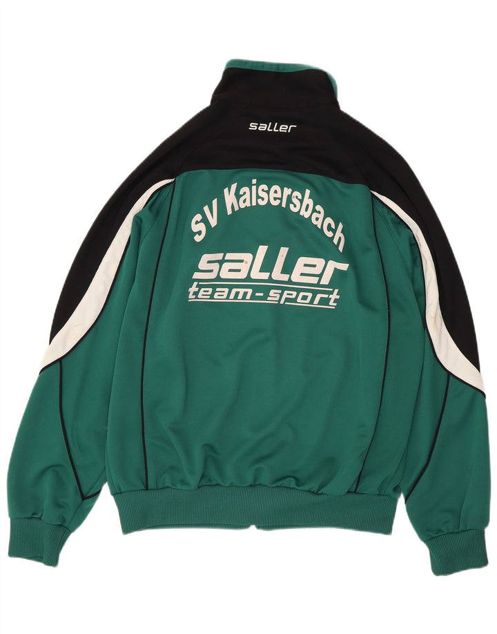 Ανδρική αθλητική φόρμα γραφικών Saller Top Jacket Μεγάλο πράσινο χρώμα από πολυεστέρα