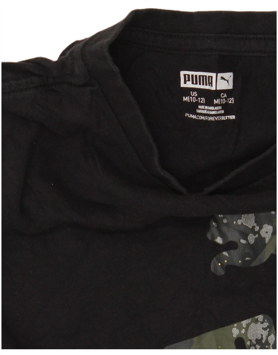 Γραφικό μπλουζάκι PUMA Boys Top 10-11 ετών Μεσαίο Μαύρο