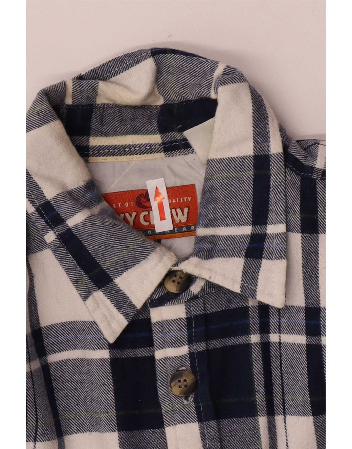 Ivy Crew Ανδρικό φανελένιο πουκάμισο Ξυλοκόπος με μεσαίο μπλε καρό