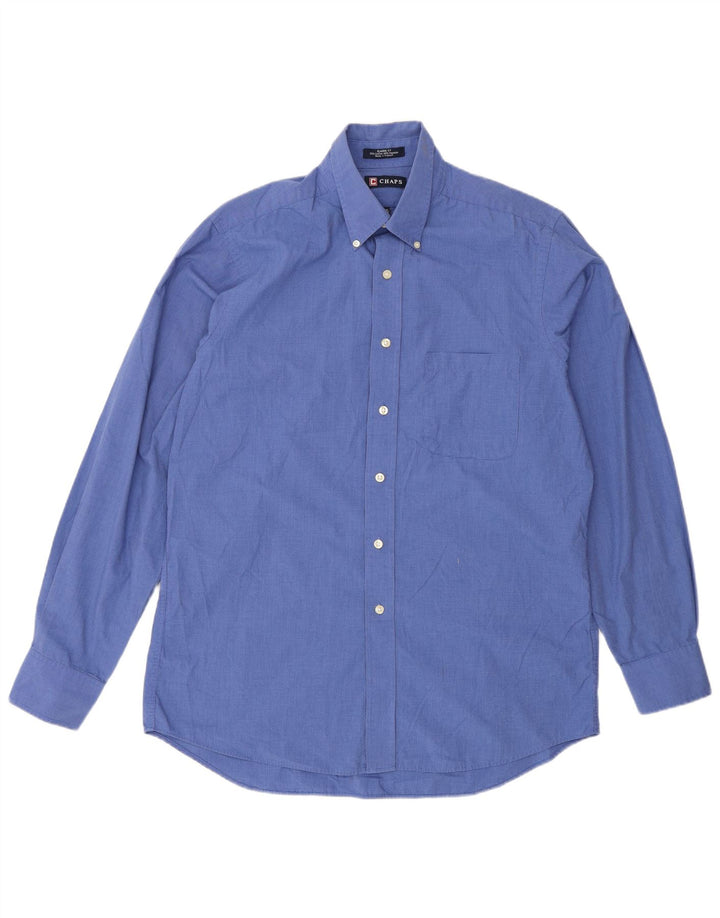 Chaps Ανδρικό πουκάμισο Classic Fit Μέγεθος 15 1/2 Medium Blue Check Cotton