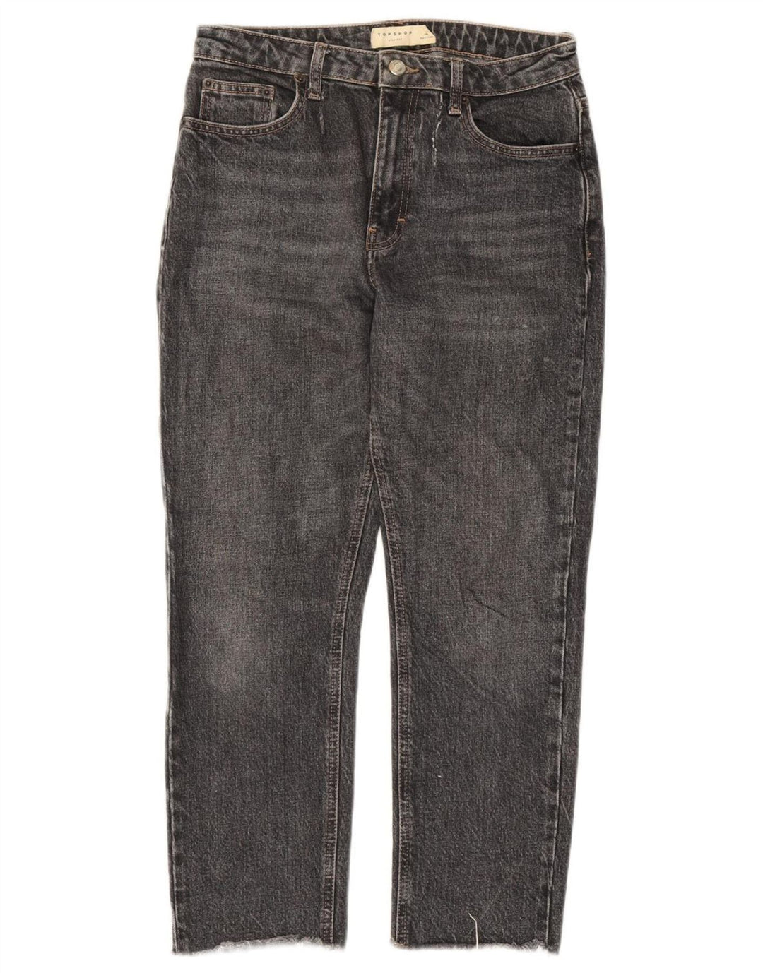 Γυναικείο τζιν ίσιο Topshop W28 L25 Γκρι βαμβακερό