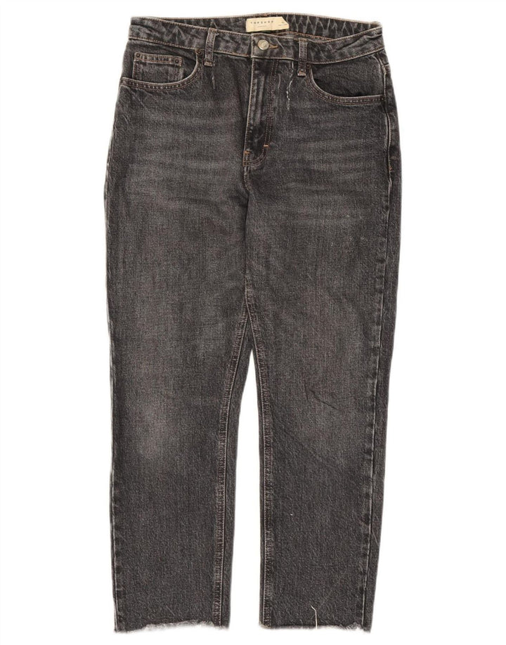 Γυναικείο τζιν ίσιο Topshop W28 L25 Γκρι βαμβακερό