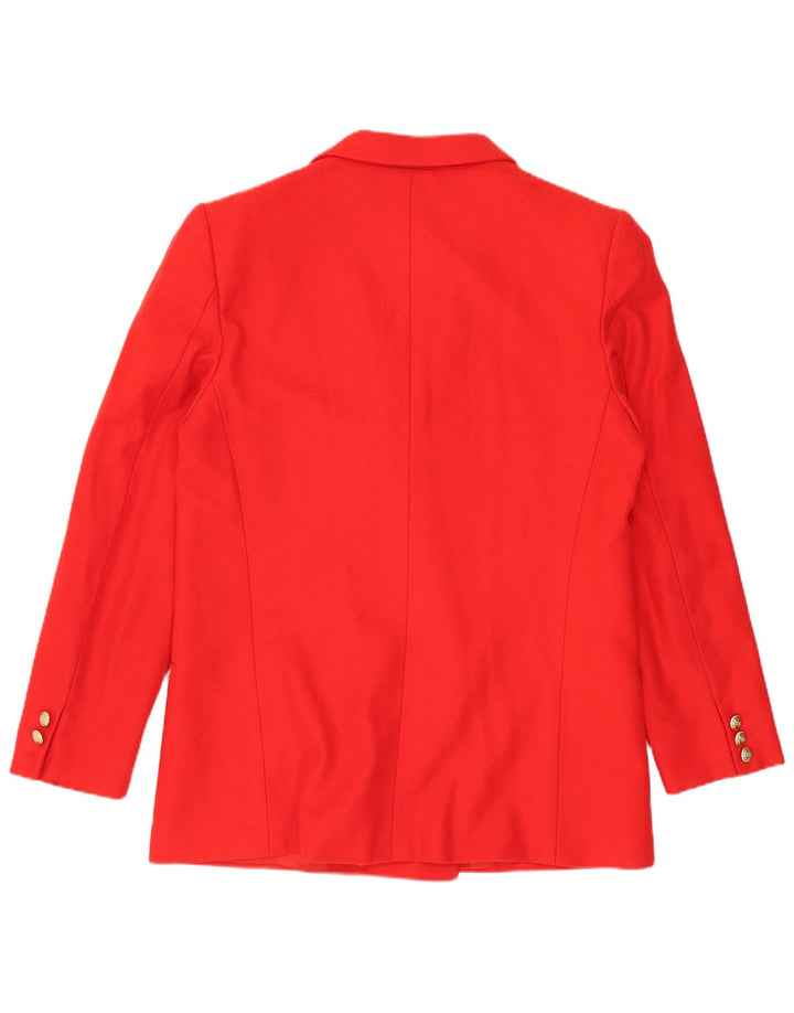 Vintage γυναικείο διπλό μπουφάν σακάκι UK 12 Medium Red
