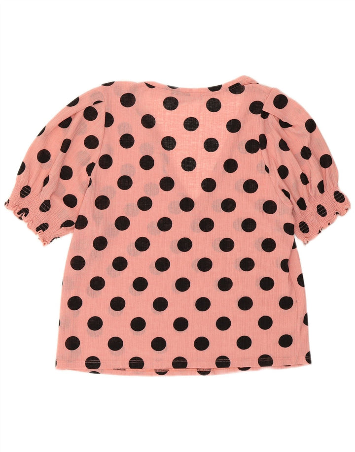 Zara Γυναικεία Crop Μπλούζα Τοπ UK 10 Small Pink Pot