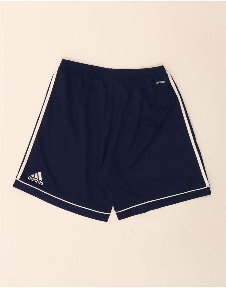 Ανδρικό αθλητικό σορτς Adidas Climalite μεγάλο μπλε ναυτικό πολυεστέρα