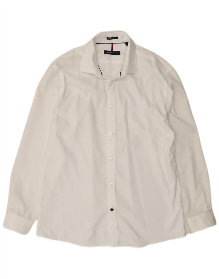 Ανδρικό πουκάμισο Tommy Hilfiger Slim Fit Size 16 Large White
