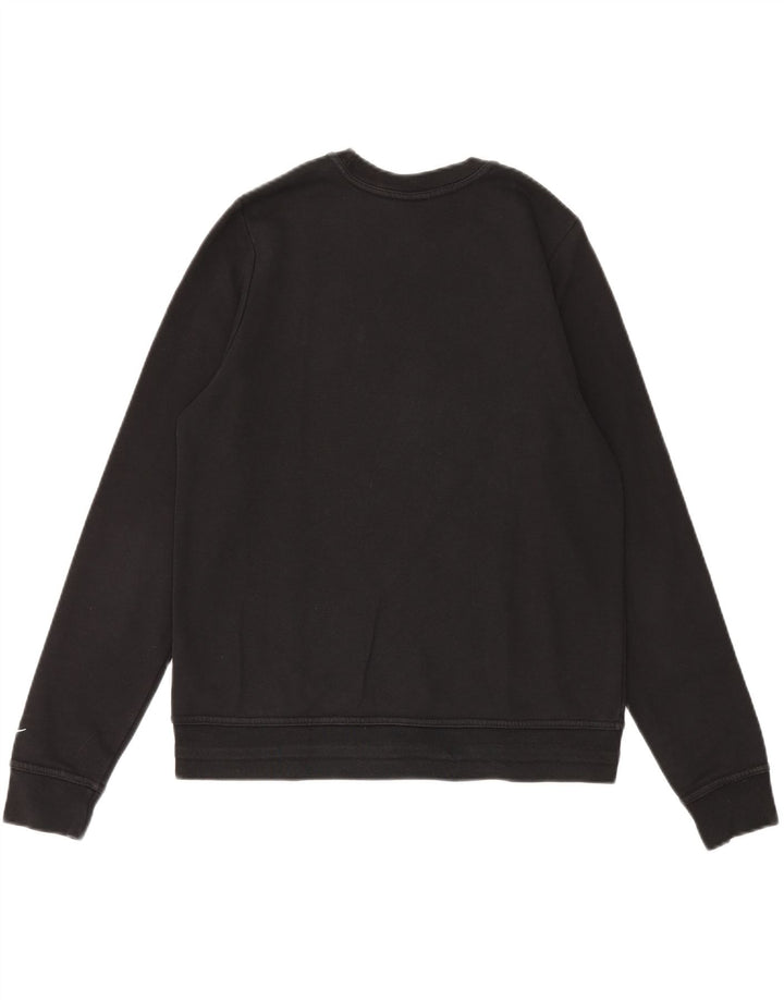 NIKE Womens Oversized Sweatshirt Jumper UK 10 Small Black Cotton