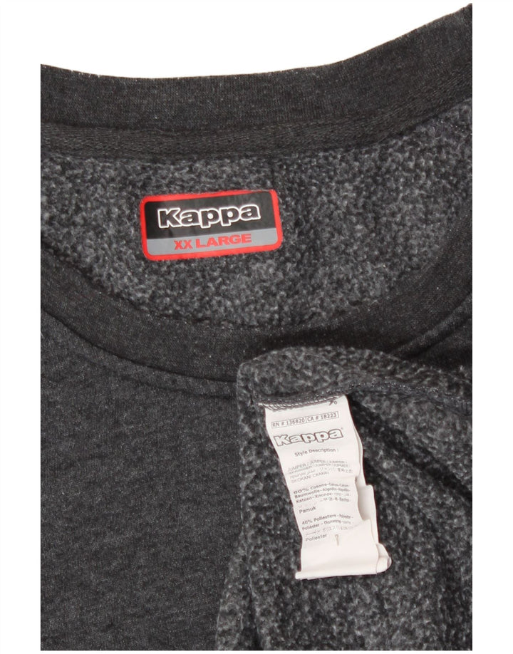 Ανδρικό φούτερ Kappa Jumper 2XL Γκρι βαμβακερό