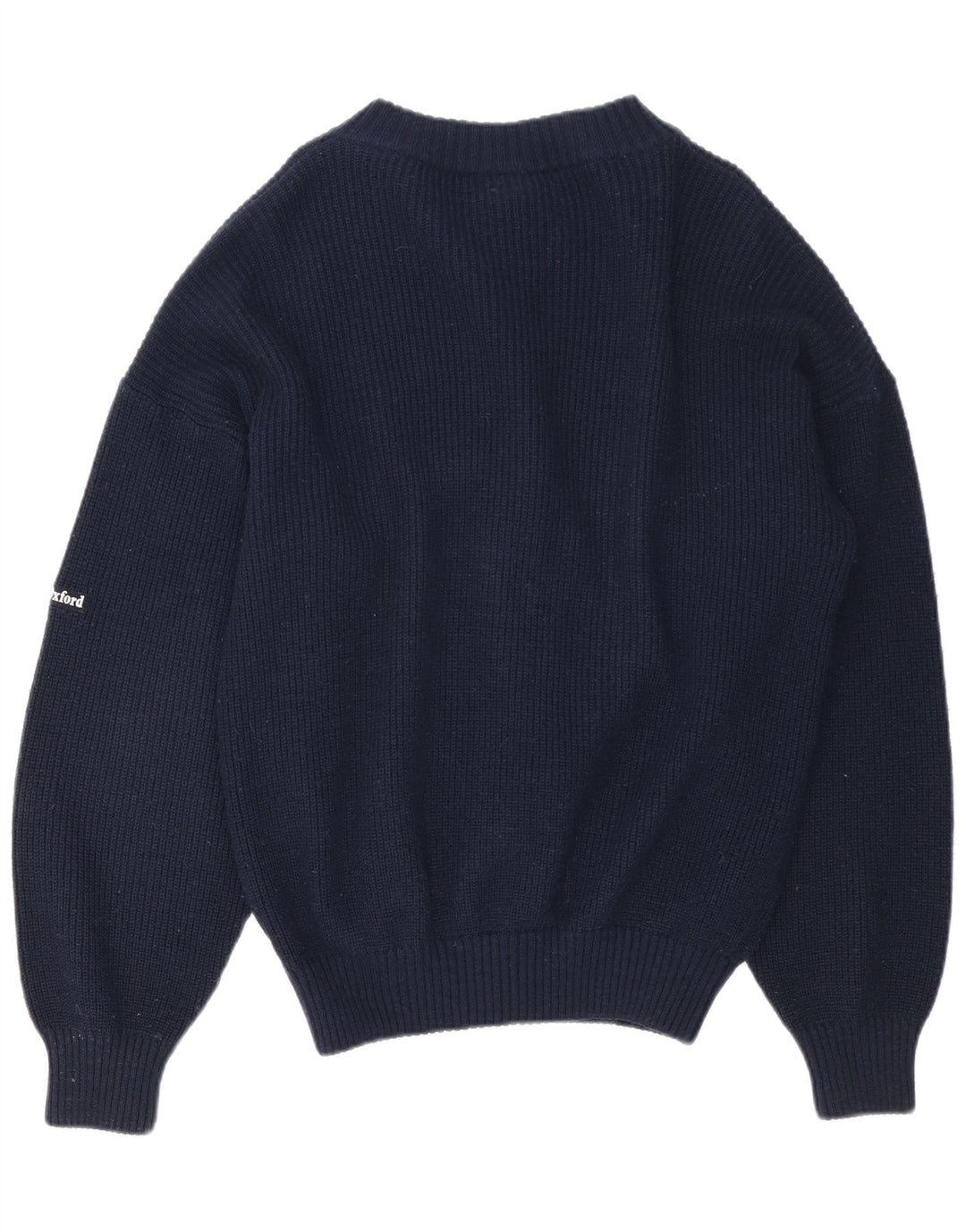 Ανδρικό πουλόβερ με ζακέτα Ivy Oxford Medium Navy Blue μαλλί