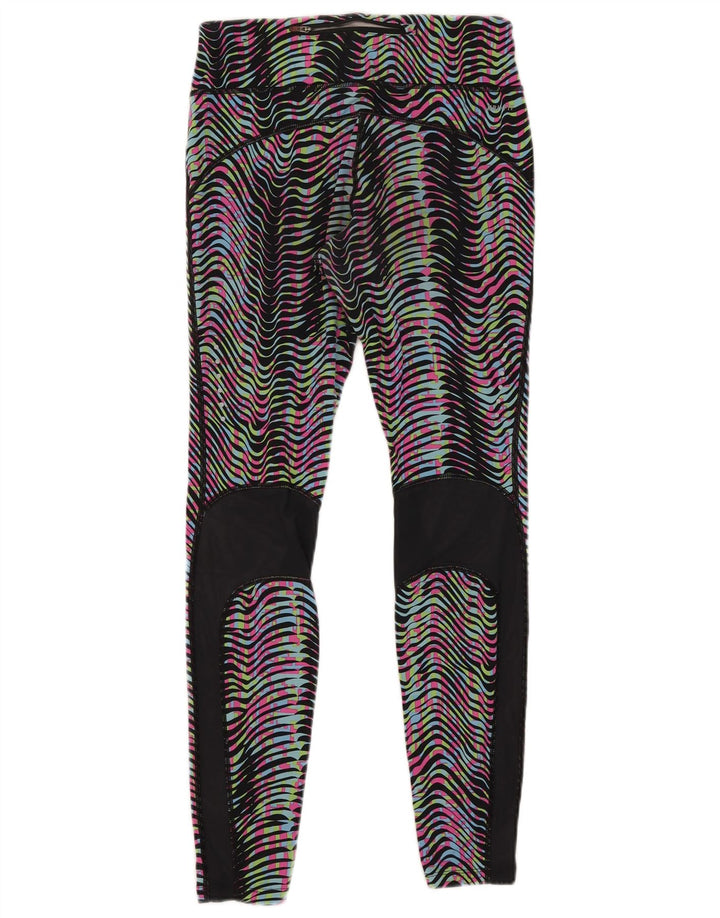Nike γυναικεία κολάν Dri Fit UK 12 μεσαία πολύχρωμα νάιλον με ρίγες