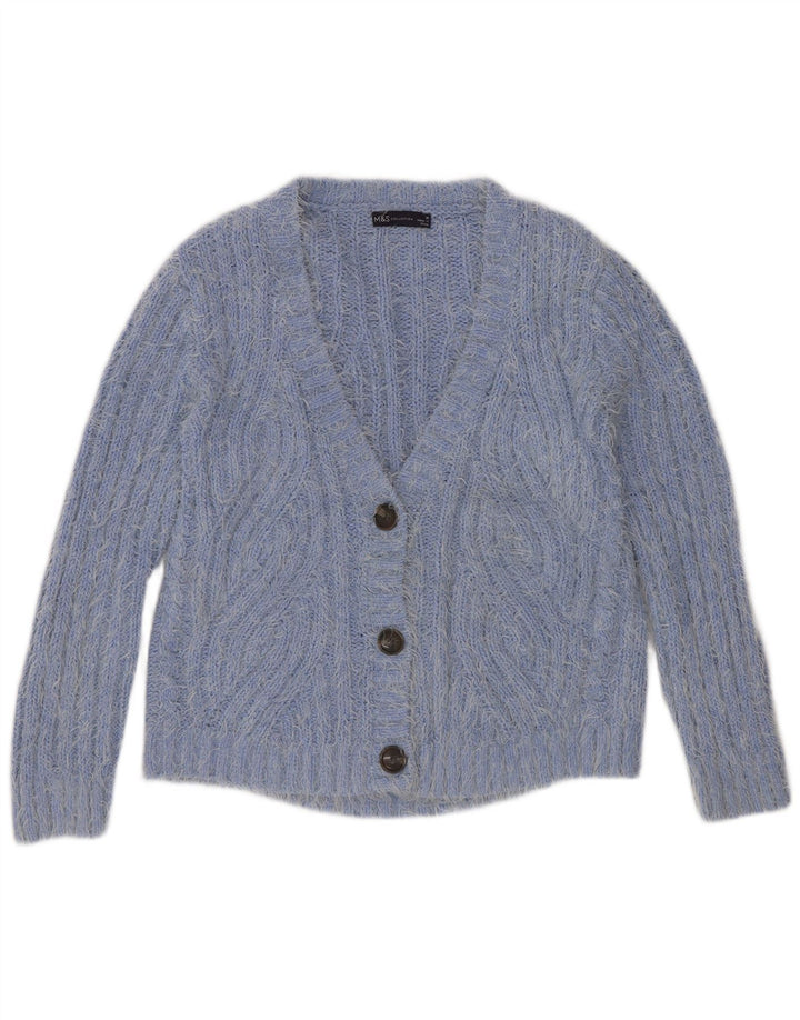 Γυναικεία ζακέτα Marks & Spencer UK 14 Medium Blue Polyester