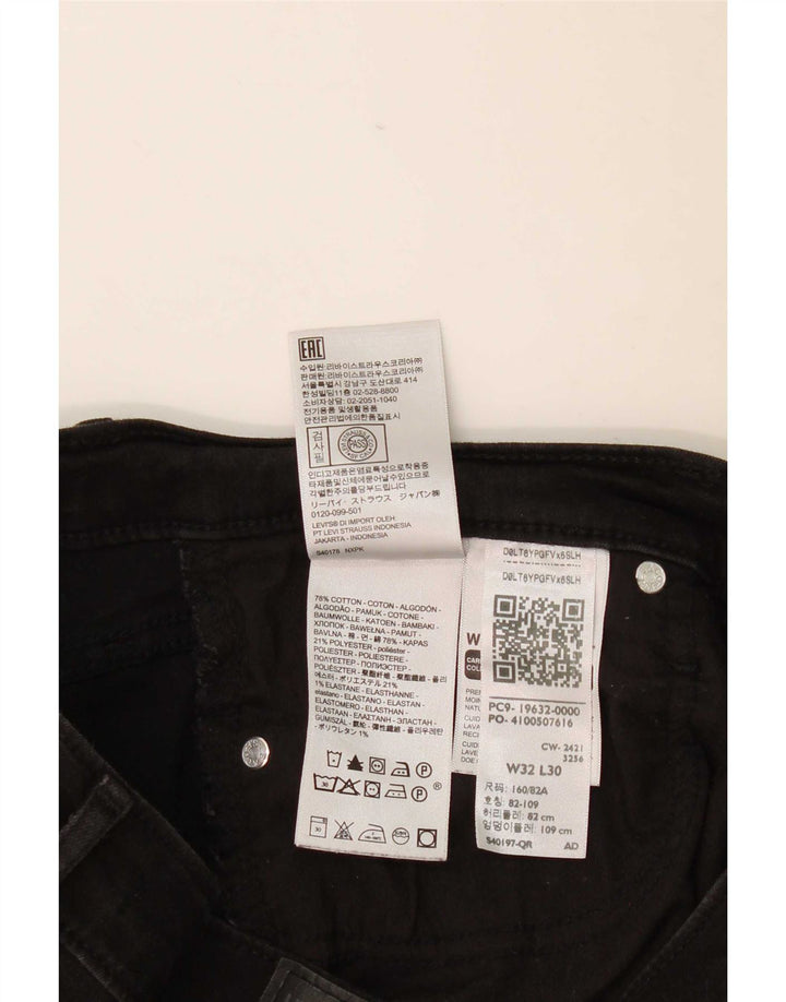 Levi's Womens 315 Shaping Bootcut Jeans W32 L30 Μαύρο βαμβακερό