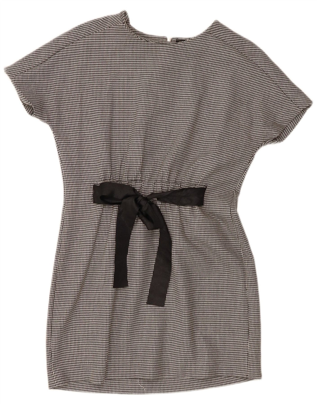 Zara Γυναικείο φόρεμα Trafaluc Basic UK 10 Small Black Houndstooth Polyester