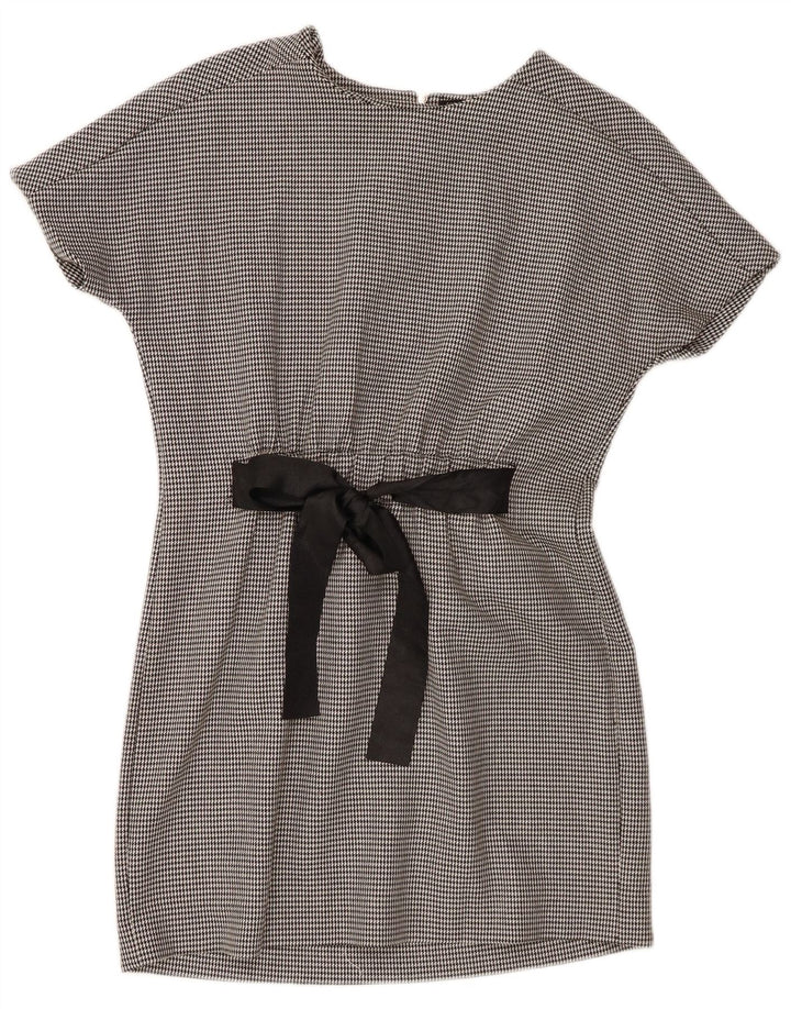 Zara Γυναικείο φόρεμα Trafaluc Basic UK 10 Small Black Houndstooth Polyester