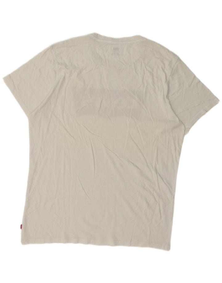 Ανδρικό γραφικό T-Shirt Levi's Top Large White