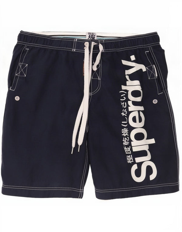 Superdry Ανδρικό γραφικό σορτς κολύμβησης μεγάλο μπλε ναυτικό