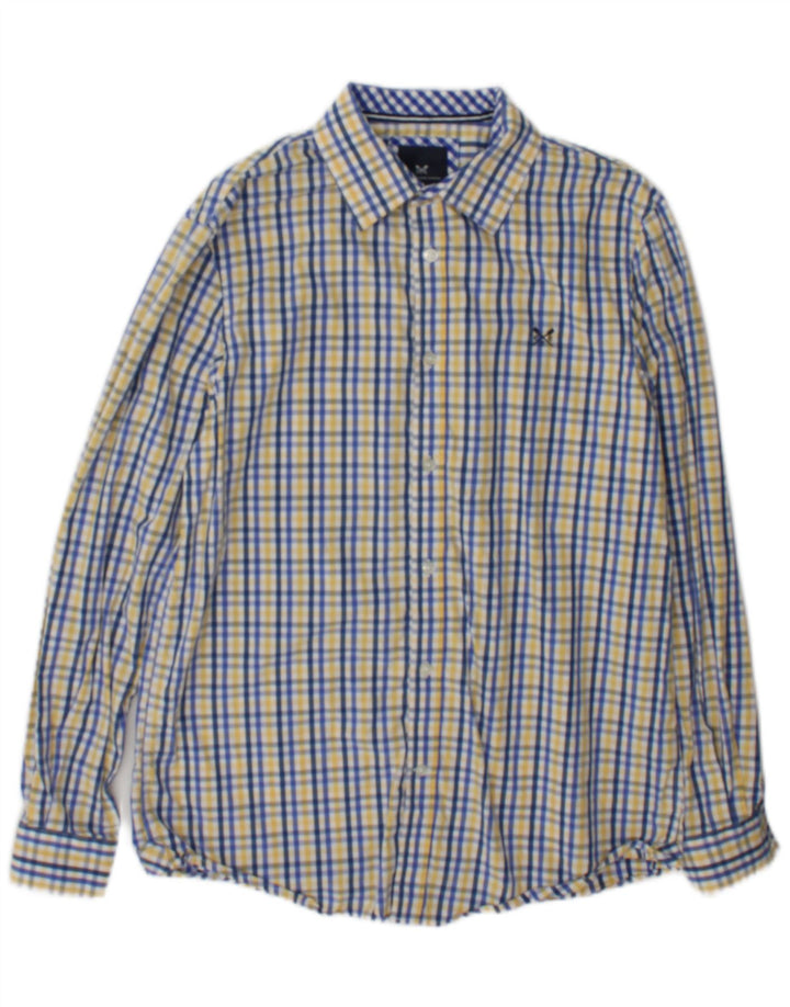 Ανδρικό πουκάμισο Crew Clothing Classic Fit, μεσαίο μπλε βαμβακερό