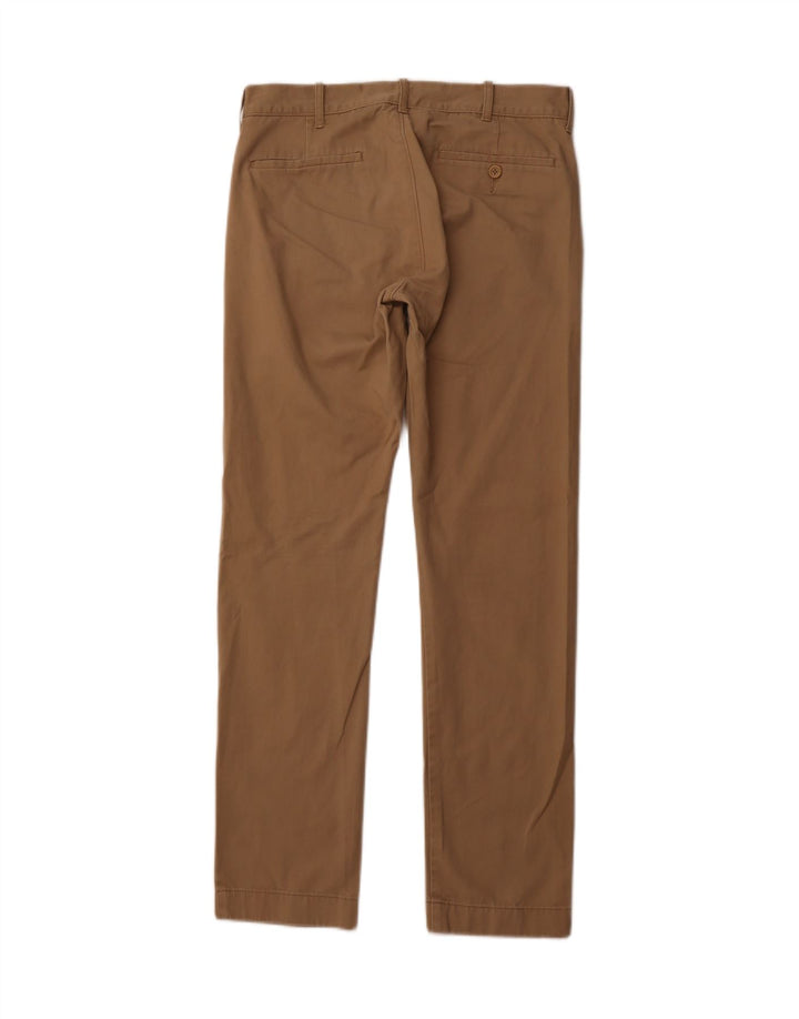J. CREW Mens The Driggs Slim Chino Trousers W30 L32 Beige Cotton