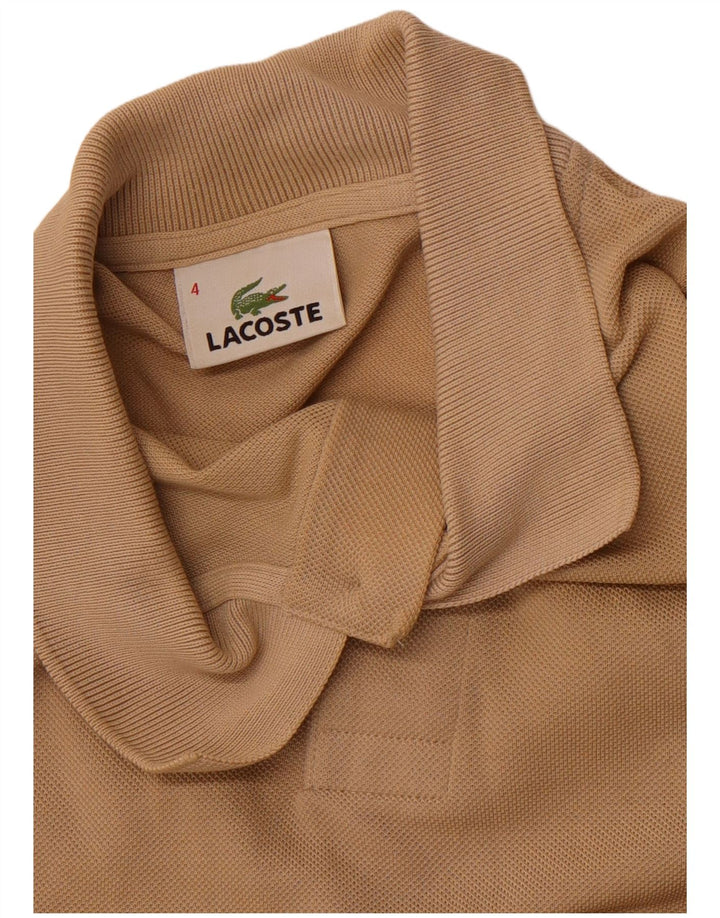 Ανδρικό μπλουζάκι πόλο LACOSTE Νούμερο 4 Μεσαίο καφέ