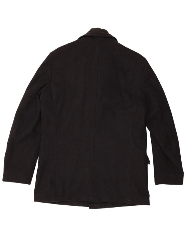 Pierre Cardin Ανδρικό παλτό αντιανεμικό IT 50 Large Navy Blue Wool