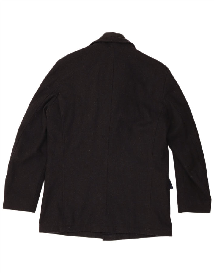 Pierre Cardin Ανδρικό παλτό αντιανεμικό IT 50 Large Navy Blue Wool