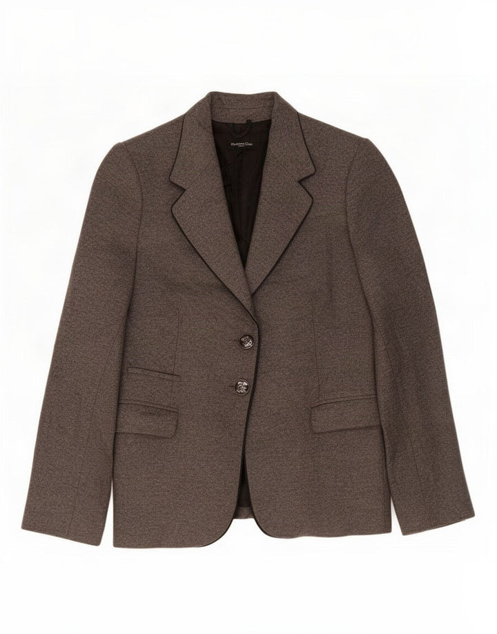 Massimo Dutti Γυναικείο μπουφάν σακάκι με 2 κουμπιά EU 44 XL Γκρι μαλλί
