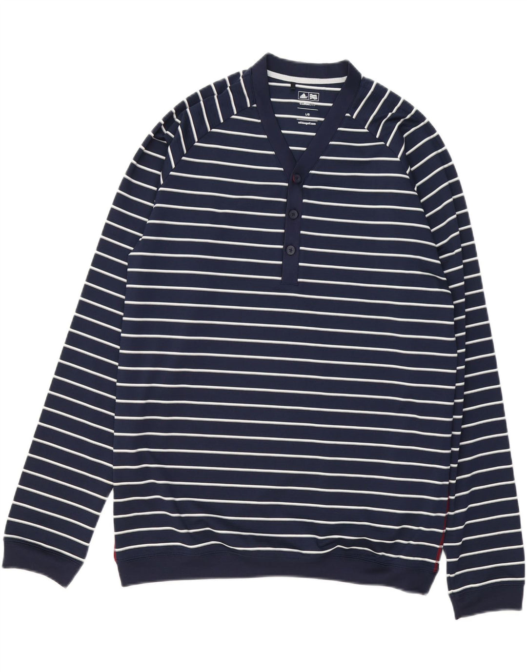 Adidas Ανδρικό φούτερ Climalite Jumper Μεγάλο Navy Blue ριγέ πολυεστέρας