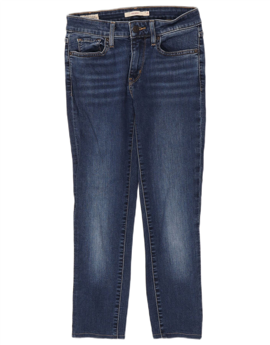 LEVI'S Γυναικείο 711 Skinny Jeans W25 L32 Μπλε βαμβακερό