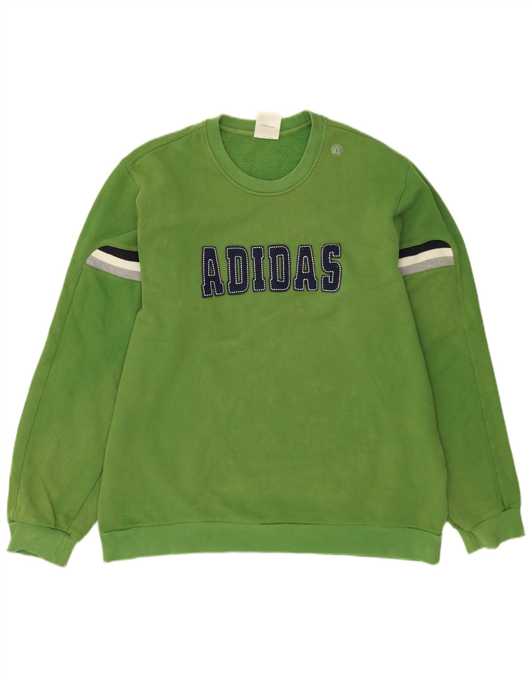 Ανδρικό γραφικό φούτερ ADIDAS Jumper Μεγάλο Πράσινο Βαμβακερό