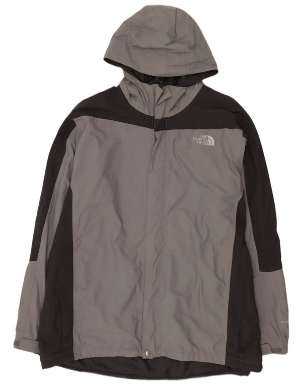 THE NORTH FACE Ανδρικό μπουφάν βροχής με κουκούλα Hyvent UK 44 2XL Grey Colourblock