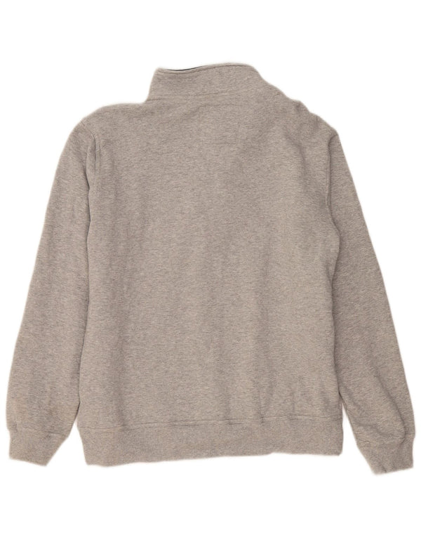 CREW CLOTHING Ανδρικό φούτερ με φερμουάρ Jumper XL Γκρι βαμβακερό