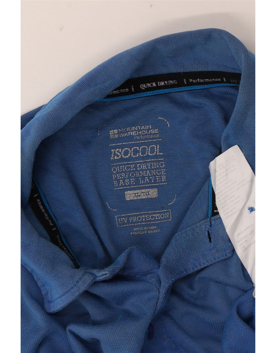 Mountain Warehouse Ανδρικό IsoCool Polo Shirt XL Μπλε Βαμβακερό
