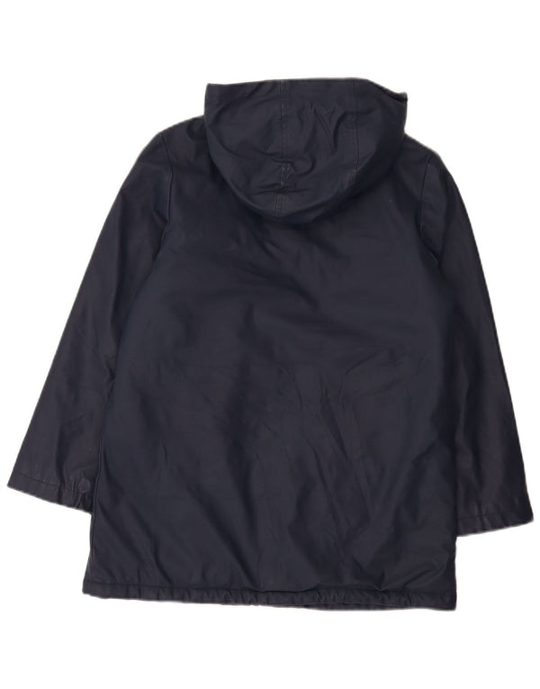 Marks & Spencer Boys Hooded Sherpa Jacket 10-11 Years Navy Blue
