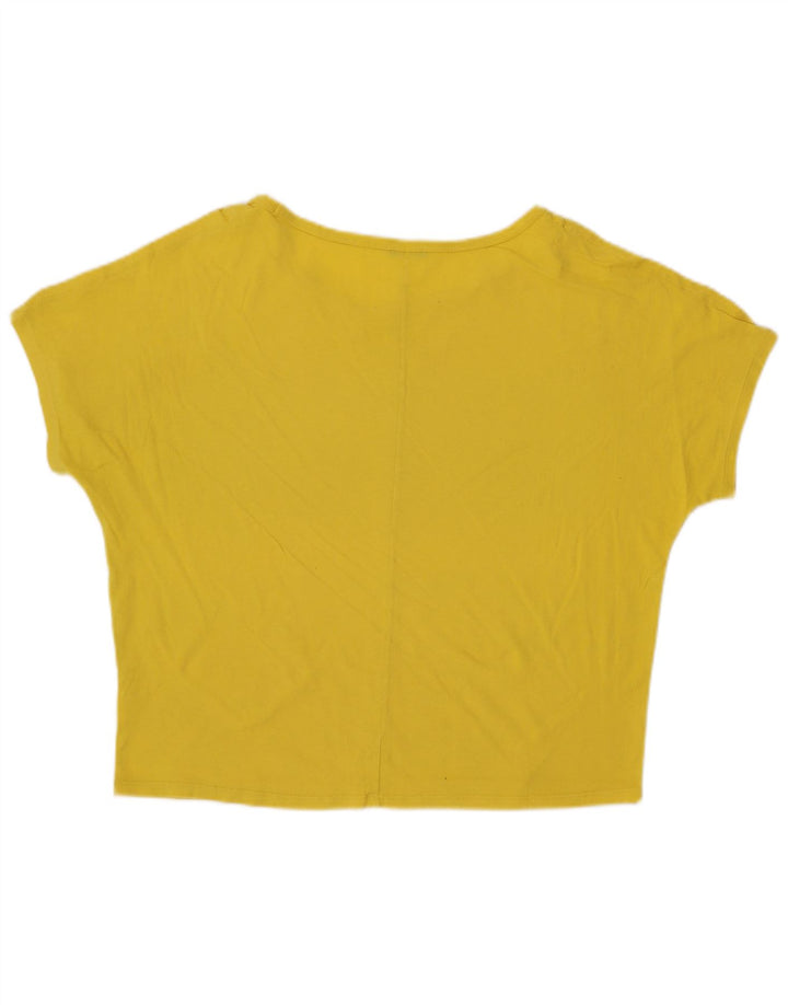 Γυναικεία γραφική μπλούζα BENETTON Top UK 16 Large Yellow
