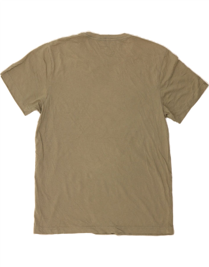 HURLEY Mens Graphic T-Shirt Top Medium Khaki Cotton Vintage Hurley and Second-Hand Hurley from Messina Hembry 
