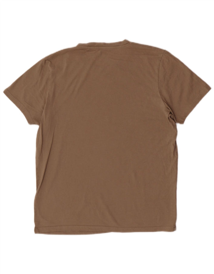 Jack & Jones Ανδρικό T-Shirt Τοπ μεσαίο καφέ βαμβακερό