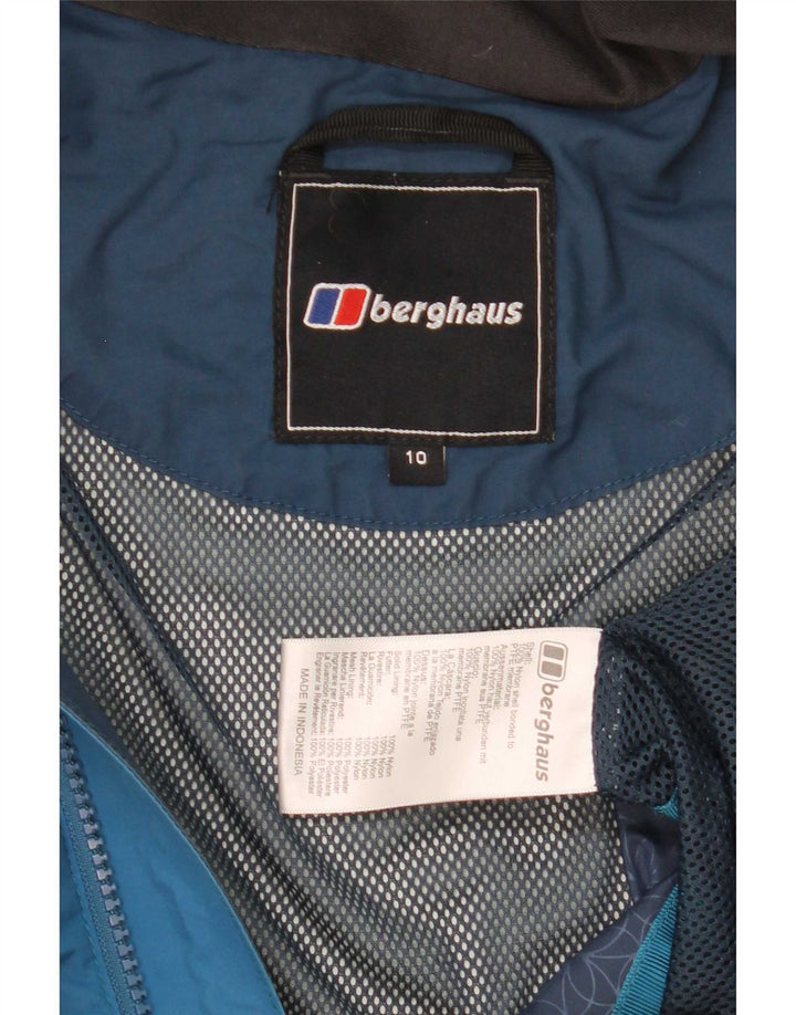 Γυναικείο μπουφάν βροχής με κουκούλα Berghaus UK 10 Small Blue Colourblock