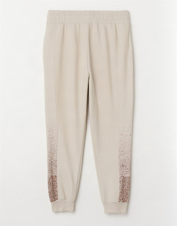 Puma Γυναικεία φόρμα παντελόνι Joggers UK 6 XS White Spotted