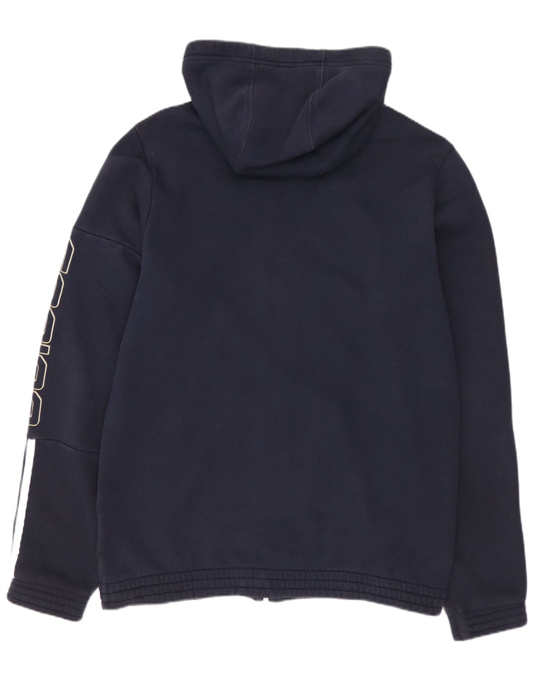 Ανδρικό πουλόβερ με κουκούλα με φερμουάρ ADIDAS μεσαίο μπλε βαμβακερό