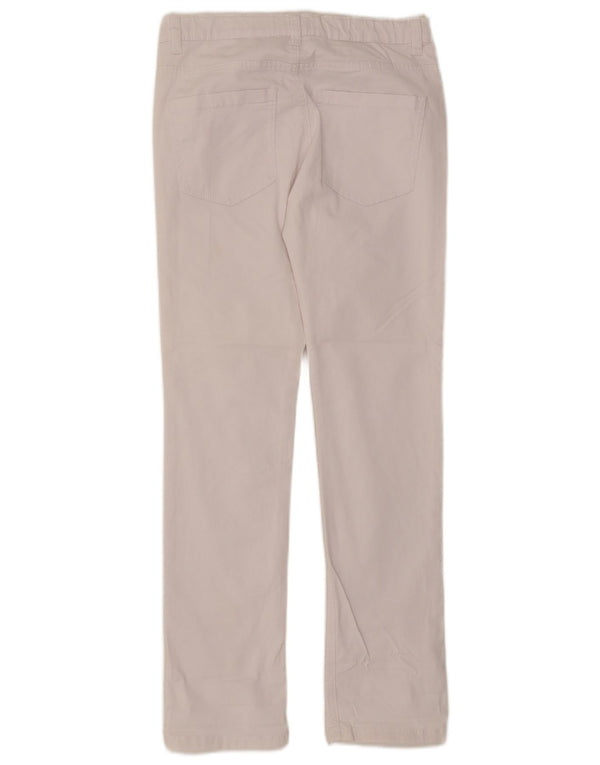 Benetton Girls Slim Jeans 11-12 ετών 2XL W28 L29 Λευκό βαμβακερό