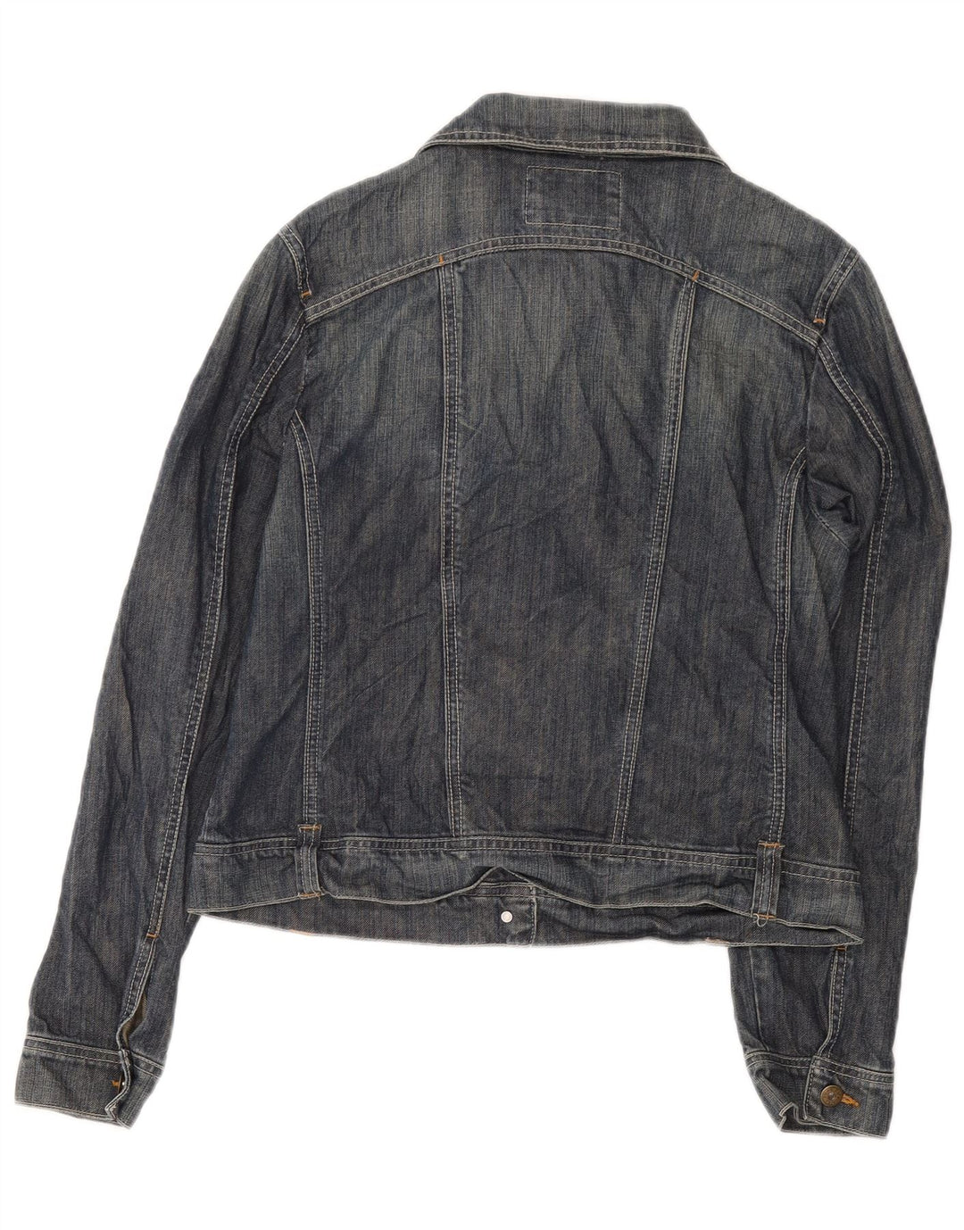 Kiabi Γυναικείο Τζιν Μπουφάν UK 14 Μεγάλο Μπλε Βαμβακερό