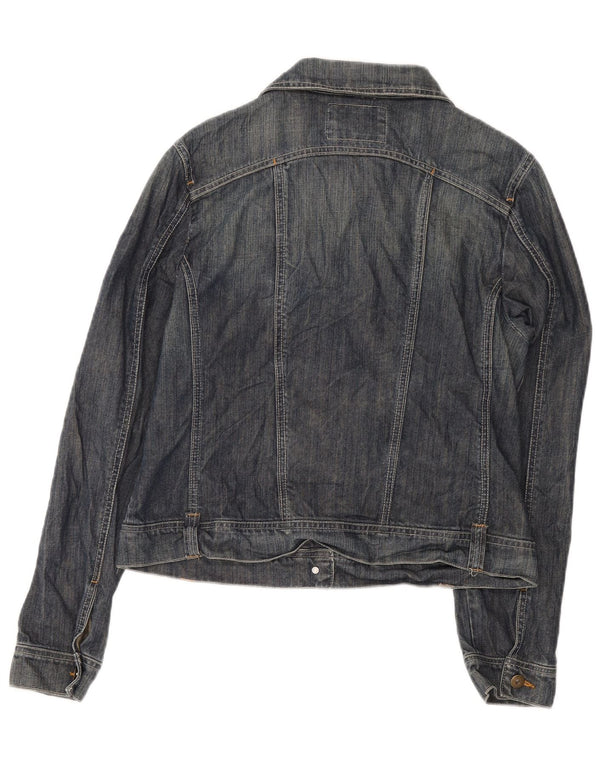 Kiabi Γυναικείο Τζιν Μπουφάν UK 14 Μεγάλο Μπλε Βαμβακερό