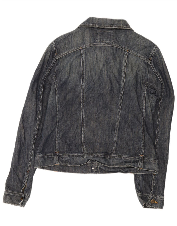 Kiabi Γυναικείο Τζιν Μπουφάν UK 14 Μεγάλο Μπλε Βαμβακερό