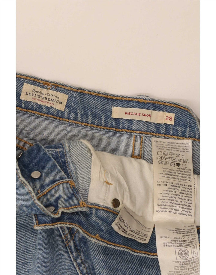 Γυναικείο τζιν σορτς Levi's Ribcage Medium W28 Μπλε βαμβακερό