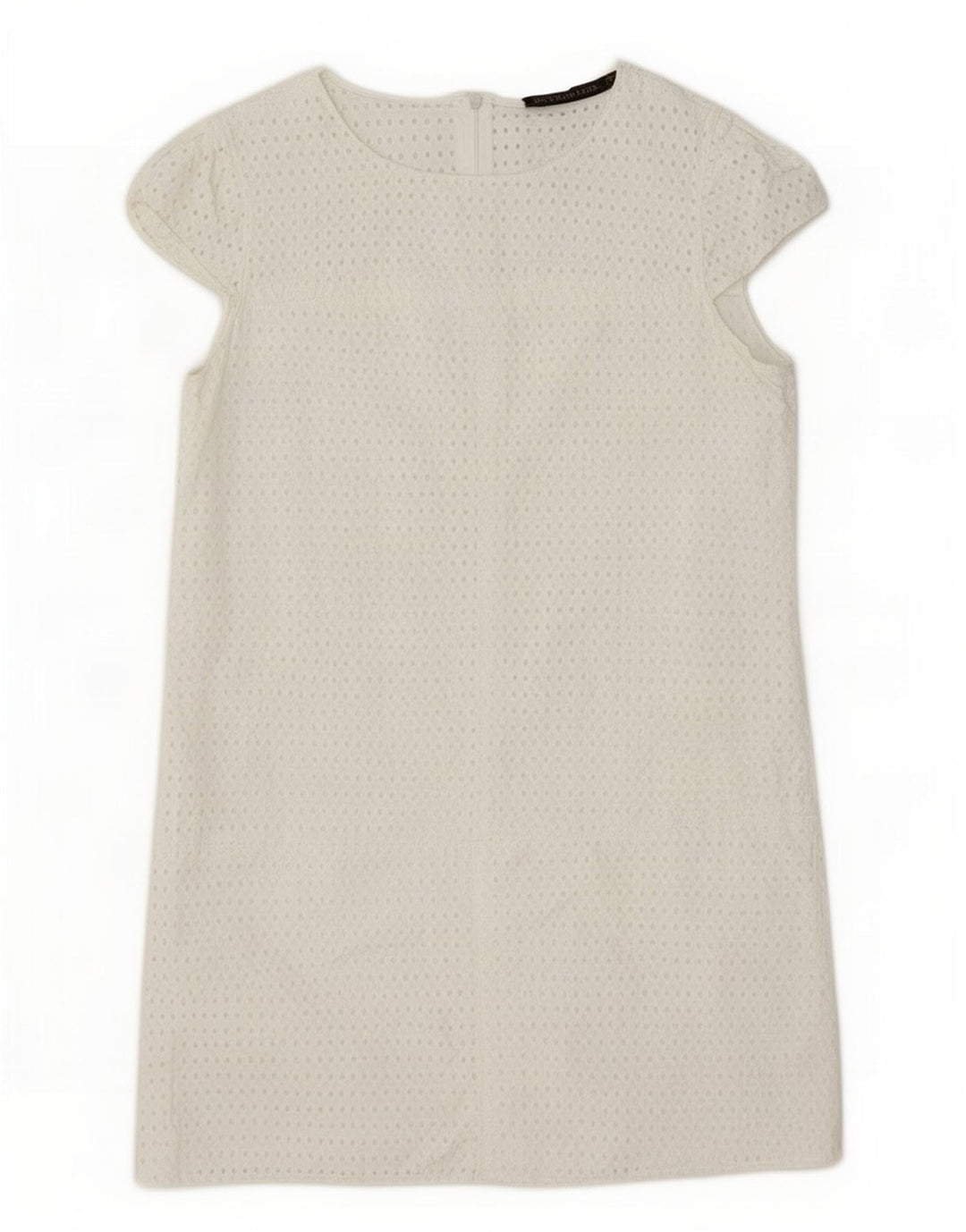 Zara Γυναικείο φόρεμα Shift UK 12 Medium White