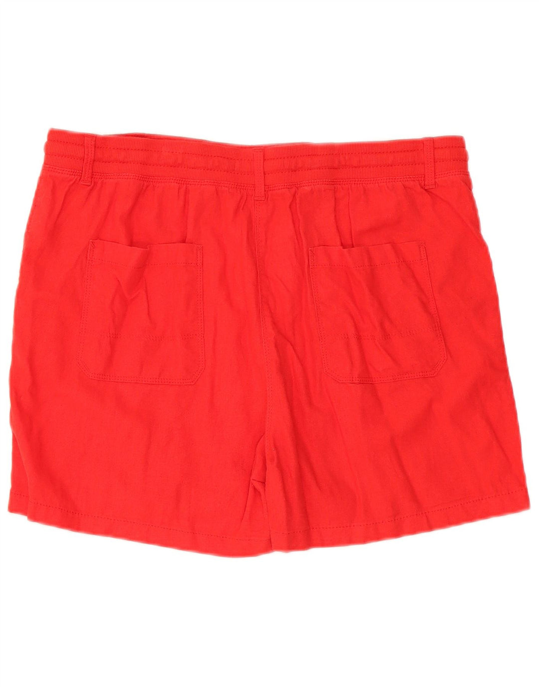 Marks & Spencer Γυναικείο σορτς Chino UK 14 μεγάλο W34 κόκκινο λινάρι
