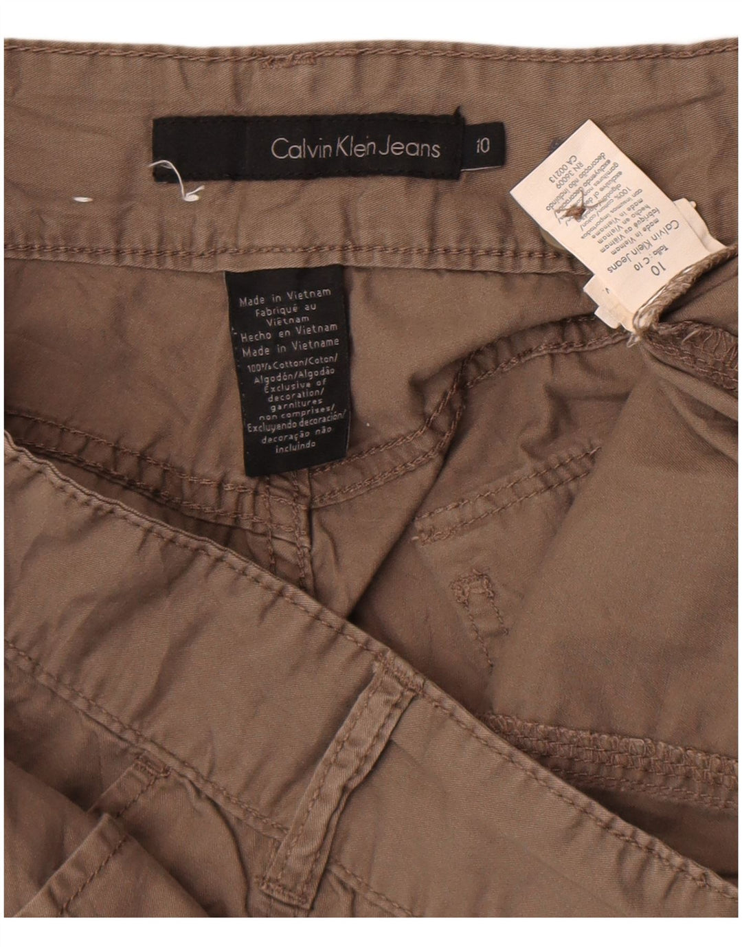 Γυναικείο σορτς Cargo Calvin Klein US 10 Medium W32 Γκρι βαμβακερό